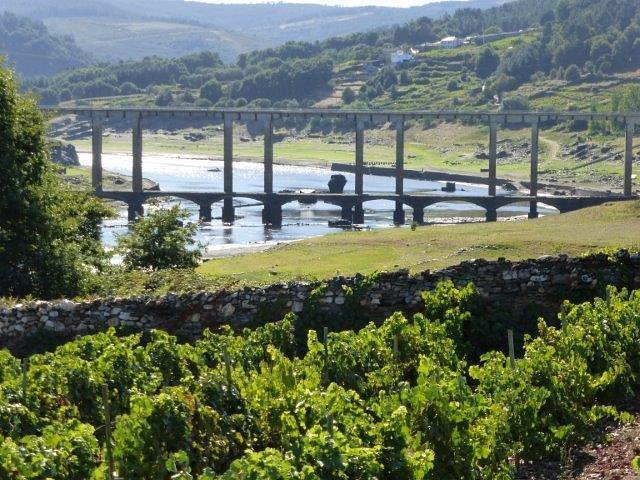 pasear por las orillas del embalse de Belesar, Portomarín
