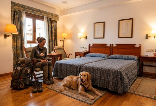 dormir con perro en La Pousada de Portomarín